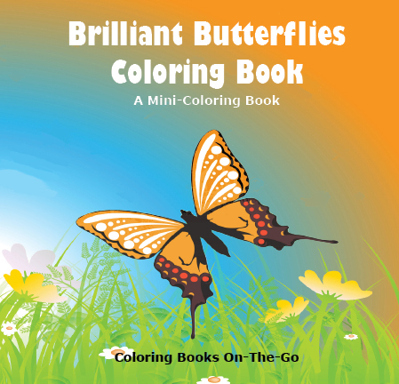 Brilliant Butterflies Coloring book cover