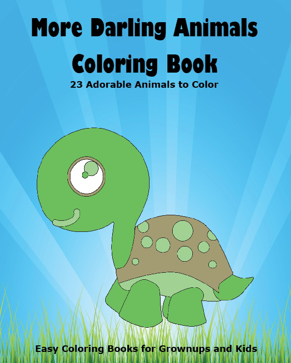 More Darling Animals Coloring Book cover